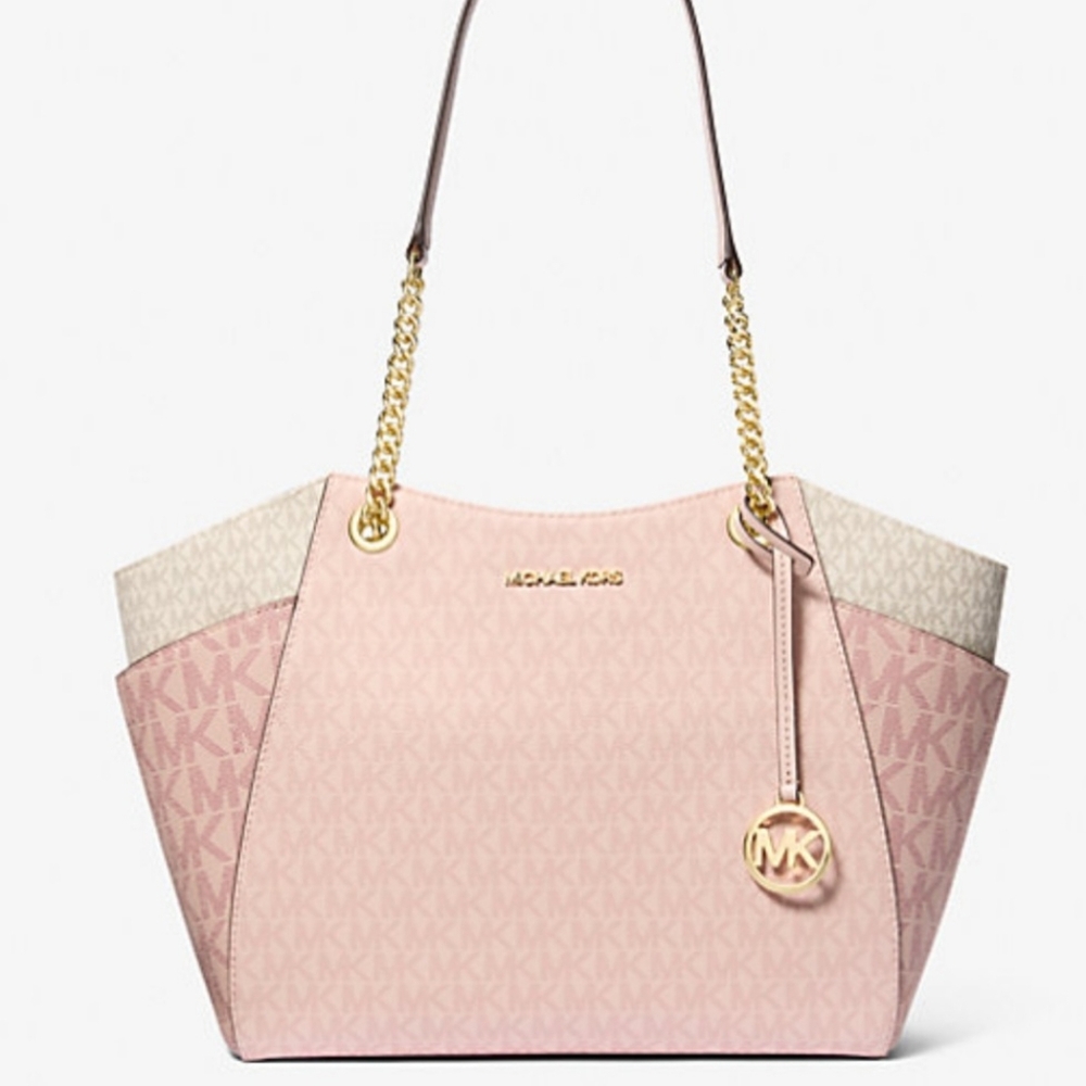 Micheal Kors Jet set Large Colorblock signature tote